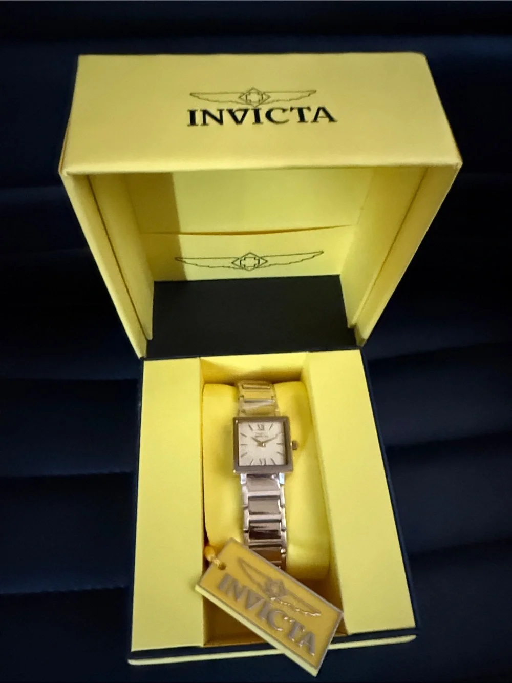 Invicta NEW with Box Angel Unisex Watch - 23 X 23mm, Gold